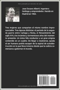 contraportada las tres vidas de Sofonisba