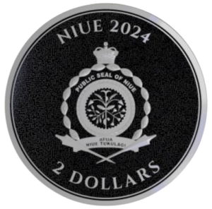 Moneda Bitcoin 2024, reverso