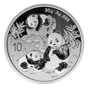 Moneda Panda 2025 anverso