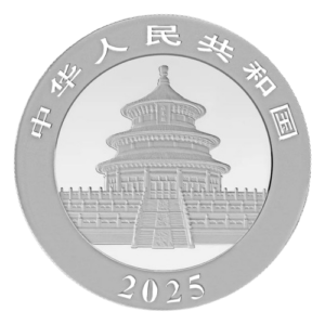 Moneda Panda 2025 reverso